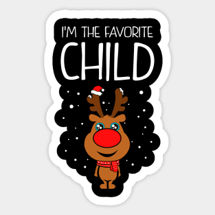 Favorite Child Christmas Sweater Sticker